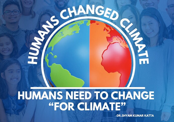 Humans change the climate